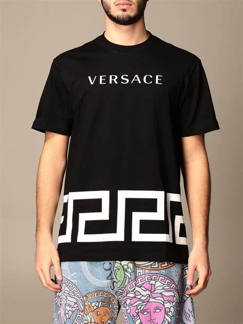 versace t shirt sale|farfetch Versace shirts.